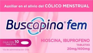 BUSCAPINA FEM 20MG 10 TABLETAS