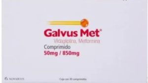 GALVUS MET 50/850MG VILDAGLIPTINA METFORMINA 30 COMPRIMIDOS