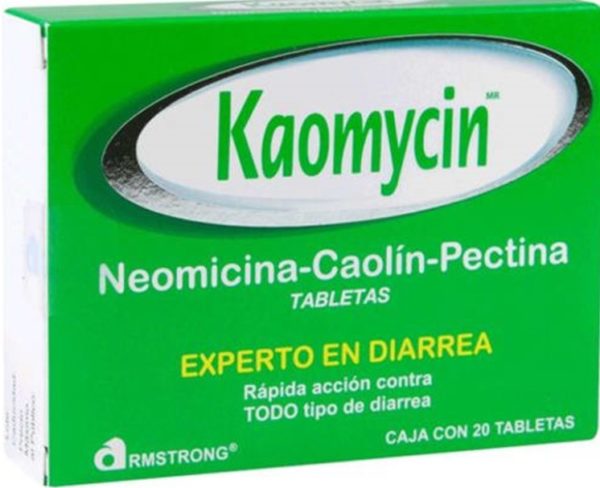 KAOMYCIN 129-280-30MG 20 TAB NEOMICINA CAOLIN PECTICINA | FARMACIA