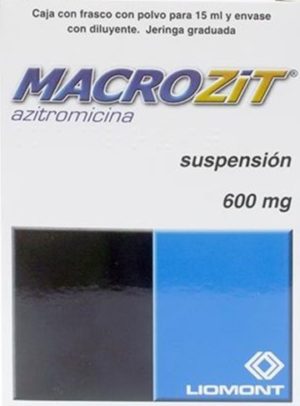 MACROZIT FRASCO 15ML SUSPENSION 600MG