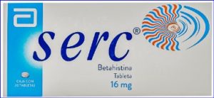 SERC 16MG BETAHISTINA 20 TAB